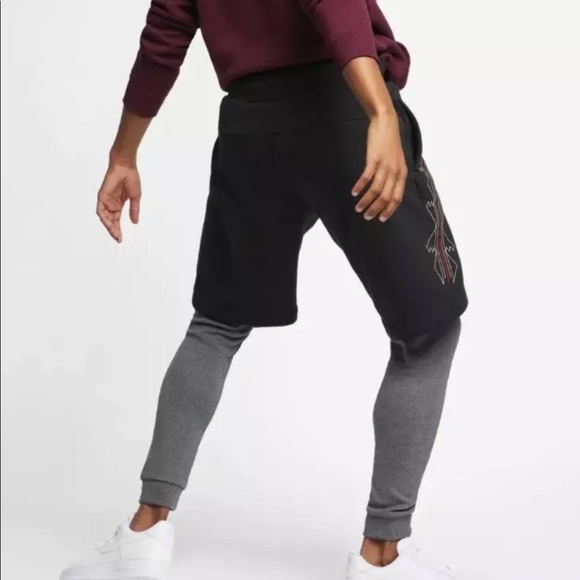 Nike N7 Sportswear Shorts/Pants Black/Grey XXL - Picture 3 of 8